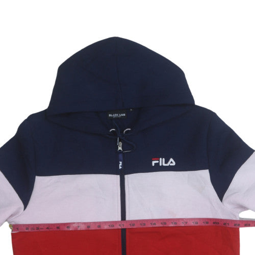 FILA Black Line Mens Multicoloured Full Zip Hoodie L