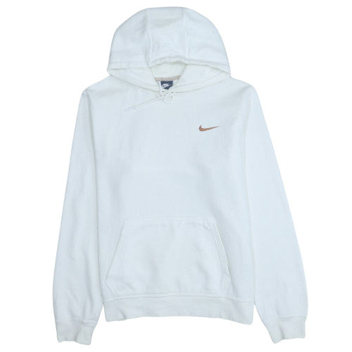 Nike Men's White Pullover Hoodie Size L Cotton Blend Sweatshirt