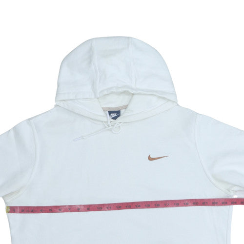 Nike Men's White Pullover Hoodie Size L Cotton Blend Sweatshirt