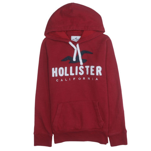 Hollister Men's Red Hoodie XS Pullover Hooded Sweatshirt
