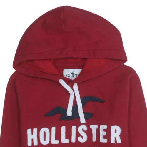 Hollister Men's Red Hoodie XS Pullover Hooded Sweatshirt