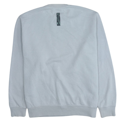 Nike Men's Grey Pullover Sweatshirt L Classic Fit Sports Fleece
