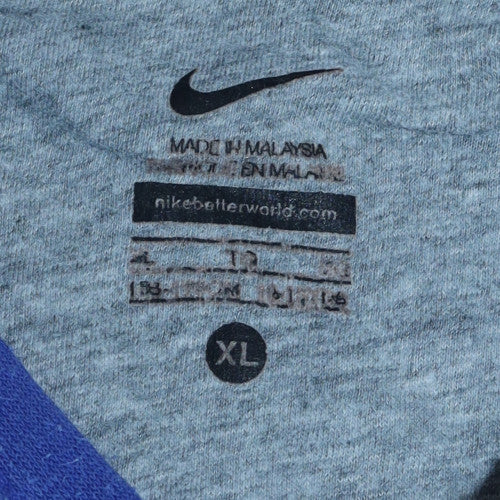 Nike Teens Blue Pullover Hoodie XL Fleece Sportswear