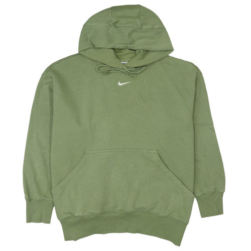 Nike Men’s Green Pullover Hoodie L Logo Fleece Sweatshirt