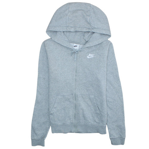 Nike Men's Grey Full Zip Hoodie XS Lightweight Fleece Sweatshirt