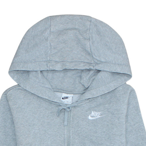 Nike Men's Grey Full Zip Hoodie XS Lightweight Fleece Sweatshirt