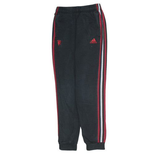 Adidas Boys Black Track Pants 11-12 Years Football Fleece Activewear
