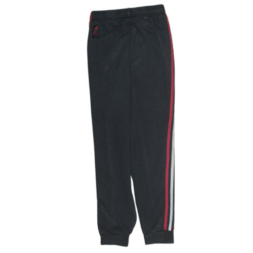 Adidas Boys Black Track Pants 11-12 Years Football Fleece Activewear