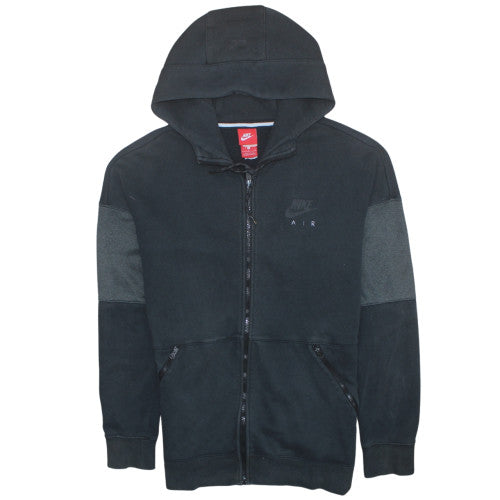 Nike Air Men's Black Full Zip Hoodie Size L Fleece Sweatshirt