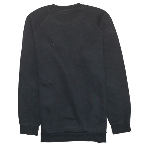 Adidas Mens Black Crew Neck Pullover Sweatshirt Size L
