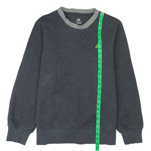 Nike Men's Grey Pullover Crew Neck Sweatshirt Size L