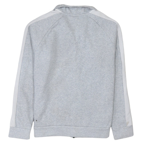 Puma Men's Grey Full Zip Fleece Sweatshirt M Regular Fit