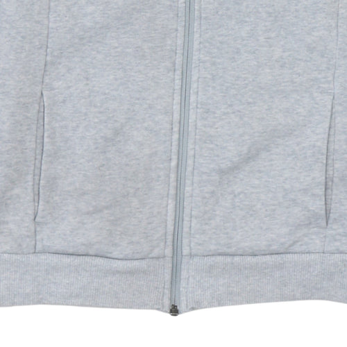 Puma Men's Grey Full Zip Fleece Sweatshirt M Regular Fit