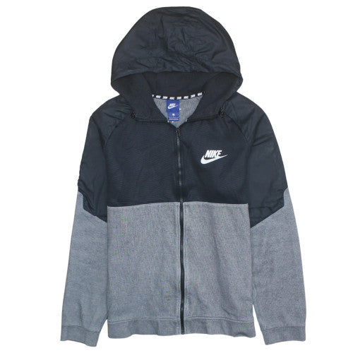 Nike Mens Grey Full Zip Hoodie Size L Hooded Sweatshirt