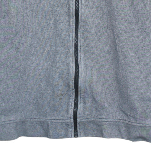 Nike Mens Grey Full Zip Hoodie Size L Hooded Sweatshirt