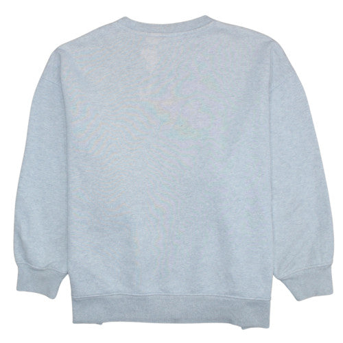 Adidas Men's Grey Pullover Sweatshirt L Crew Neck Fleece Logo