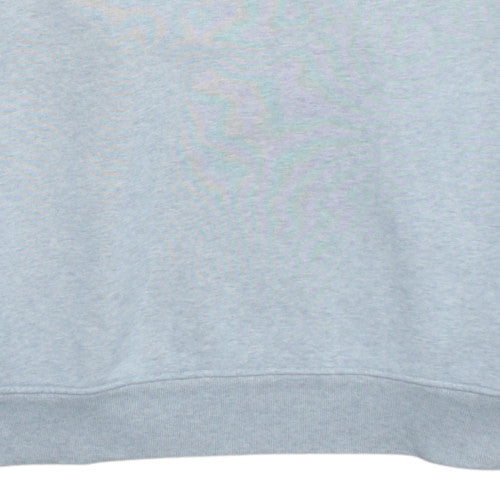 Adidas Men's Grey Pullover Sweatshirt L Crew Neck Fleece Logo