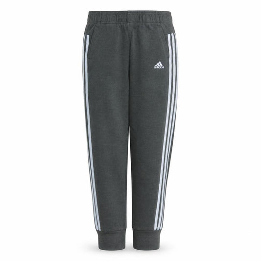 Front view of Adidas girls’ black jogger sweatpants 67% cotton 33% polyester, size 10, years