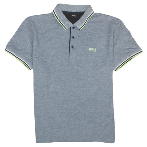 Hugo Boss Men's Grey Short Sleeve Cotton Polo Shirt XXL