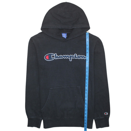 Champion Men's Black XL Pullover Hoodie with Logo