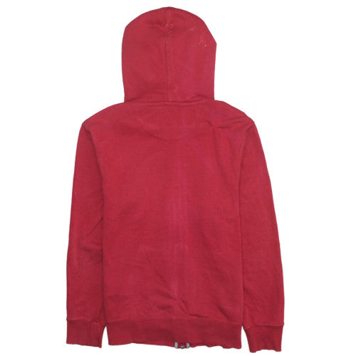 Nike Teens Red Full Zip Hoodie L Graphic Sports Fleece
