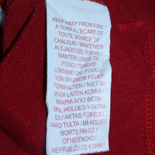 Nike Teens Red Full Zip Hoodie L Graphic Sports Fleece