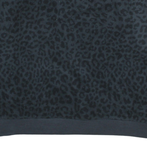 Nike Womens Black Animal Print Pullover Sweatshirt L Polyester