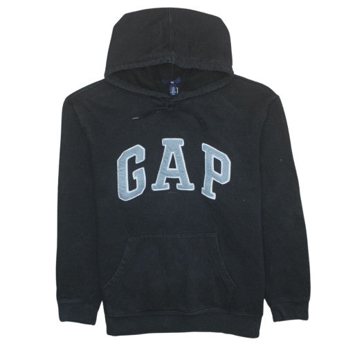 GAP Men's Black XL Pullover Hoodie Classic Logo Fleece Cotton Blend