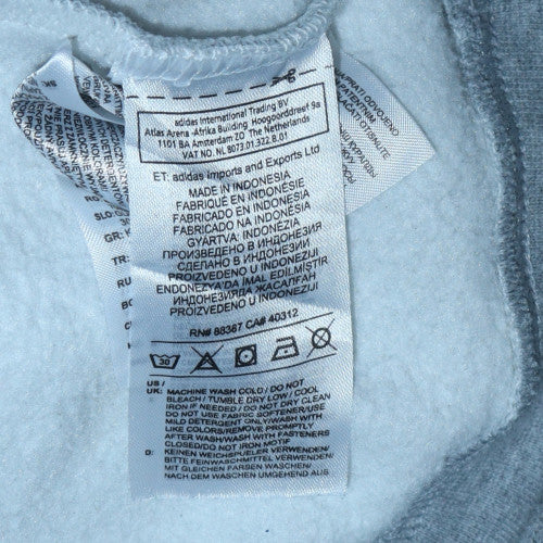Adidas Men's Grey L Half Zip Hooded Sweatshirt Fleece Sports Top