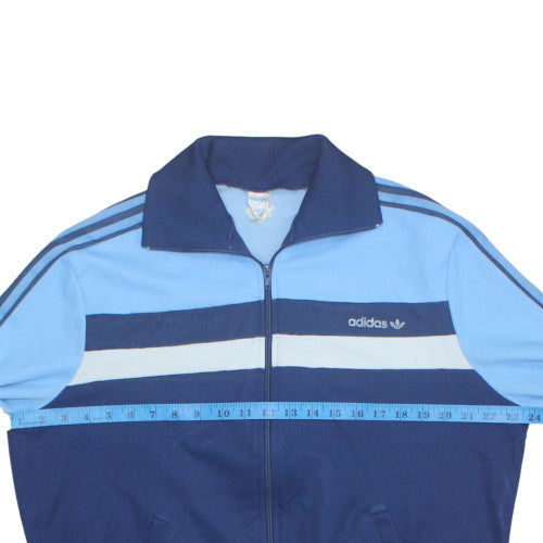 Adidas Mens Blue Full Zip Retro Track Sweatshirt M
