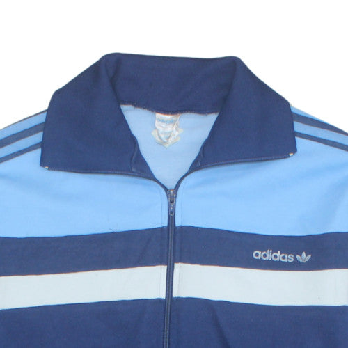 Adidas Mens Blue Full Zip Retro Track Sweatshirt M