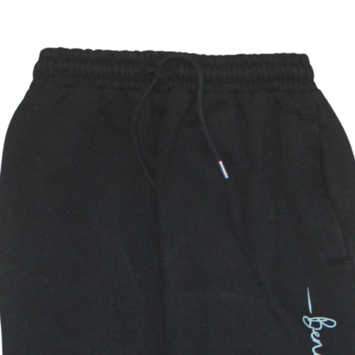 Bench Womens Black Jogger Sweatpants Size M Elastic Waist Tapered Fit