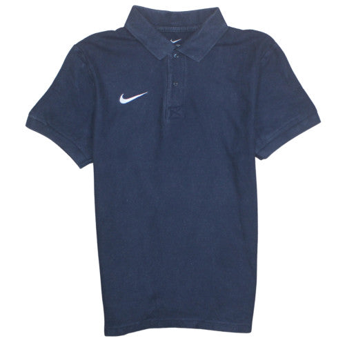 Nike Men's Navy Blue Short Sleeve Polo Shirt Size M 100% Cotton
