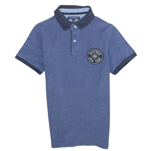 Tommy Hilfiger Men's Blue Slim Fit Polo Shirt M