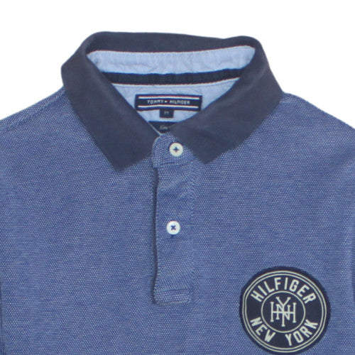 Tommy Hilfiger Men's Blue Slim Fit Polo Shirt M