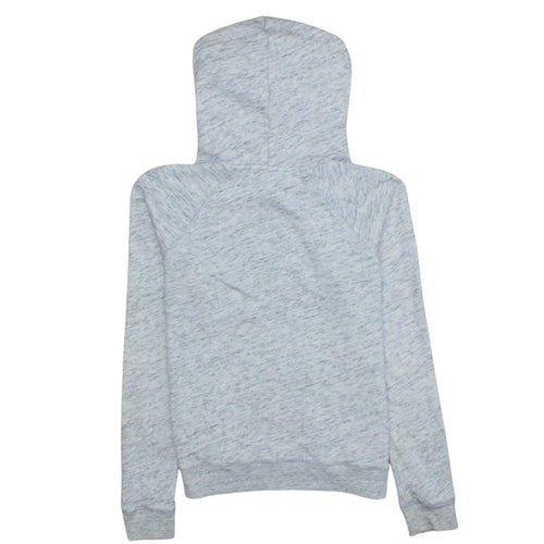 Hollister Men’s Grey Pullover Hoodie L Logo Print Fleece Sweatshirt