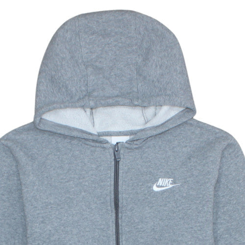 Nike Teens Grey Full Zip Fleece Hoodie XL Regular Fit