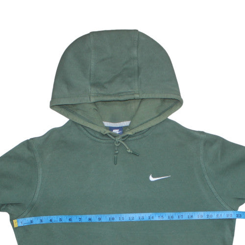 Nike Men's Green Pullover Hoodie M Regular Fit Fleece Sweatshirt