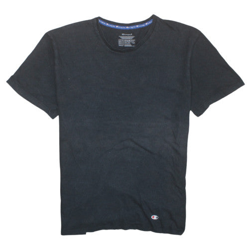 Champion Men's Black XL Short Sleeve Cotton Crew Neck T-Shirt