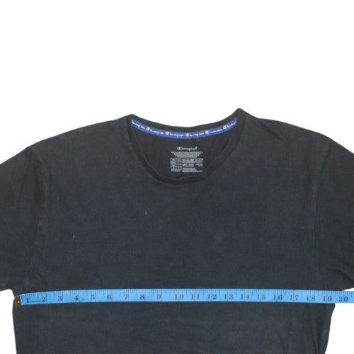 Champion Men's Black XL Short Sleeve Cotton Crew Neck T-Shirt