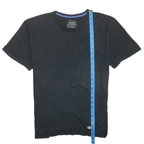 Champion Men's Black XL Short Sleeve Cotton Crew Neck T-Shirt