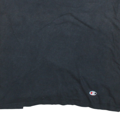 Champion Men's Black XL Short Sleeve Cotton Crew Neck T-Shirt