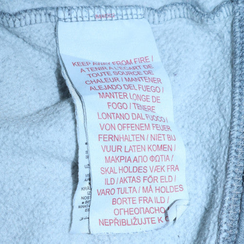 Nike Teens Grey Full Zip Hoodie XL Classic Fleece Sweatshirt