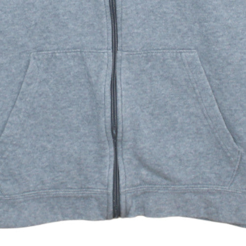 Nike Teens Grey Full Zip Hoodie XL Classic Fleece Sweatshirt