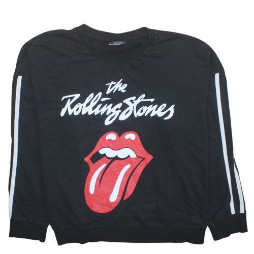 George Men’s Black The Rolling Stones 2XL Pullover Sweatshirt