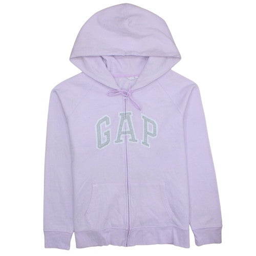 GAP Womens Lilac Full Zip Hoodie XL Cotton Blend Casual