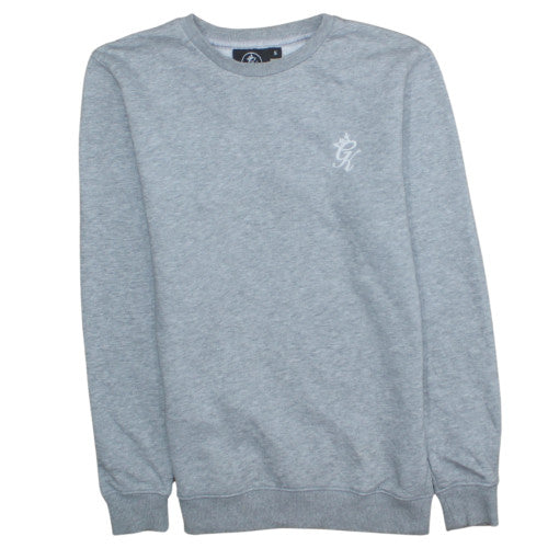 Gym King Men's Grey Crew Neck Pullover Sweatshirt Size S