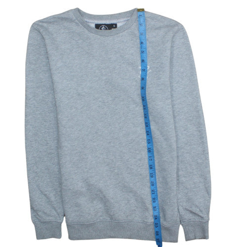 Gym King Men's Grey Crew Neck Pullover Sweatshirt Size S