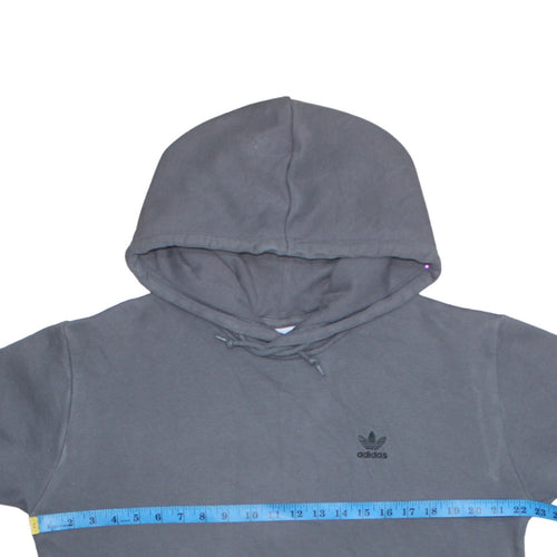 Adidas Mens Grey Pullover Hoodie Size M Regular Fit Fleece