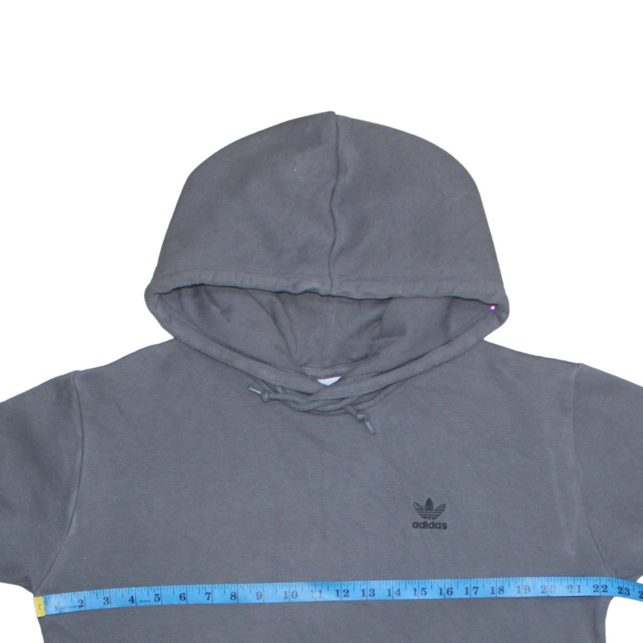 Adidas Mens Grey Pullover Hoodie Size M Regular Fit Fleece